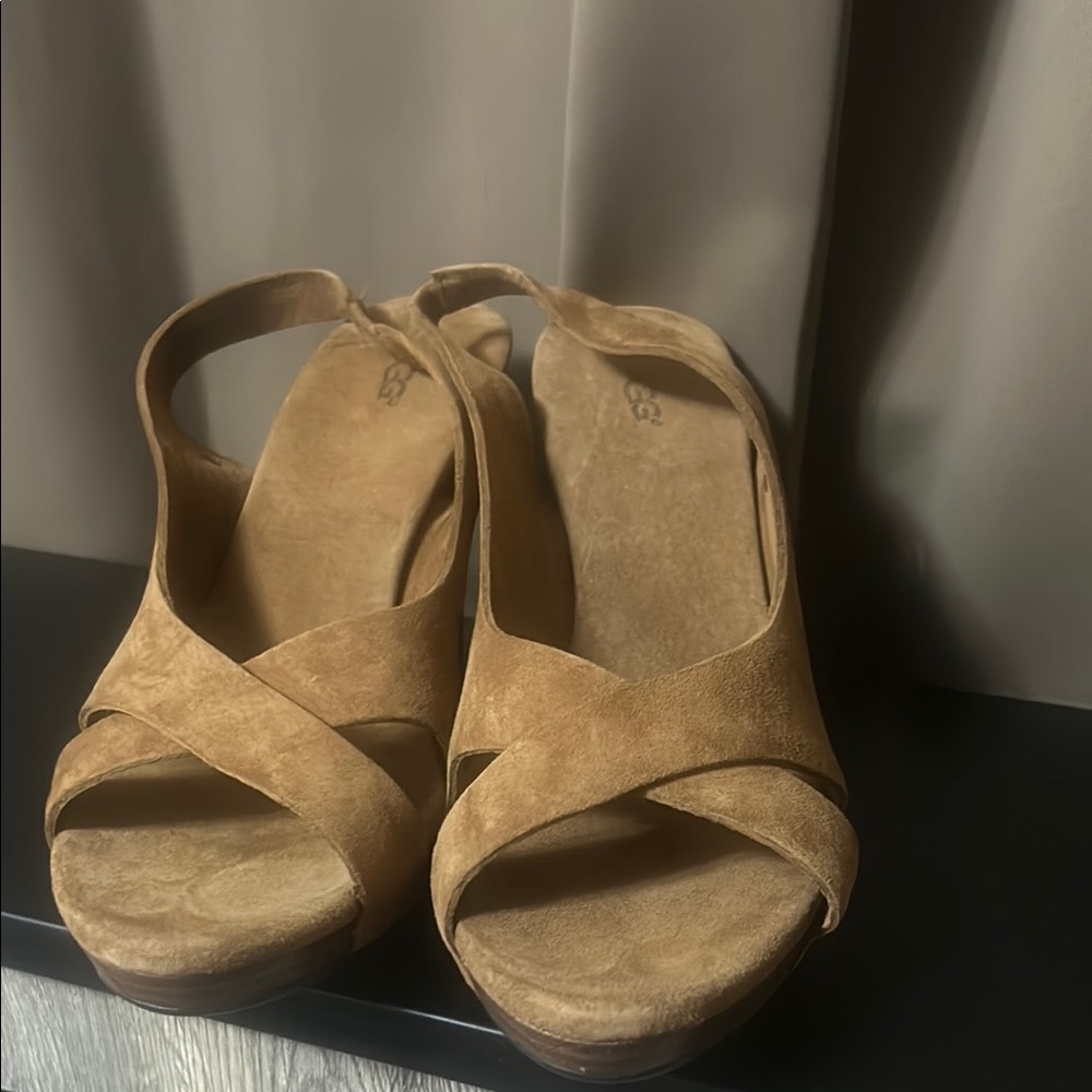 Brand New UGG Hazel Wedges in Chestnut